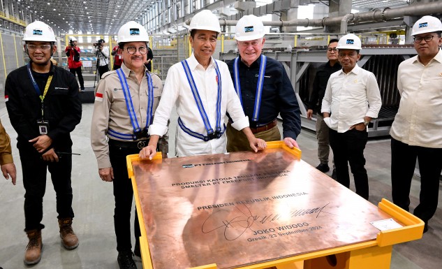 Resmikan Produksi Smelter PT Freeport Indonesia, Presiden Jokowi: Dorong Hilirisasi dan Penerimaan Negara